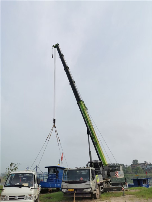 马村区桥梁建设吊装案例